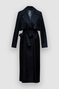 TRENCH COAT WITH PLEATS
